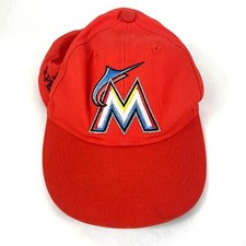 OC Sports Miami Marlins Adjustable Baseball Hat Youth / Boys Orange