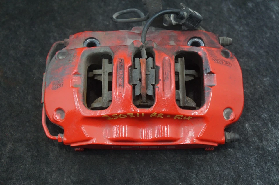 Rear Right Brembo Brake Caliper Red Oem 97035242603 Porsche Panamera 970 2010-16 - Image 3 of 4