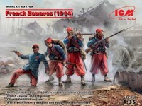 Icm 1/35 Kit Actionfigur Militari French Zuaves 1914 4 Figuren Modellino
