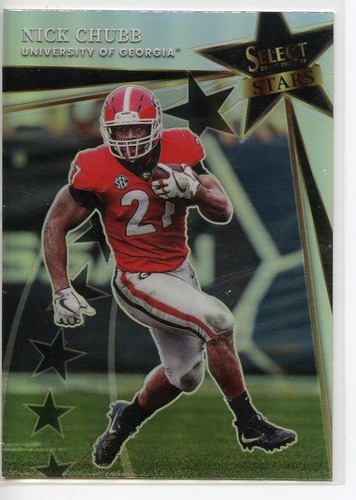 Nick Chubb 2022 Select Draft Picks - Select Stars SILVER - Georgia Bulldogs - 第 1/2 張圖片