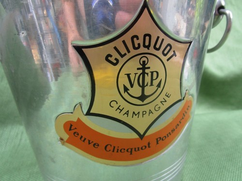 Secchiello ghiaccio champagne argento VEUVE CLICQUOT made in France usato - Foto 9 di 11
