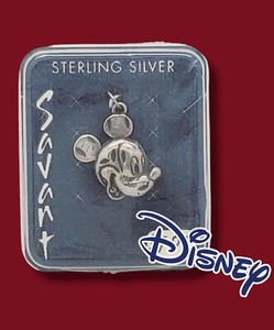 DISNEY WINNIE THE POOH STERLING SILVER 925 CHARM - VTG SOUVENIR WDW THEME PARKS