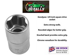 Goodyear 3/8" Drive Standard Shallow Square Metric Socket 14mm Genuine Quality