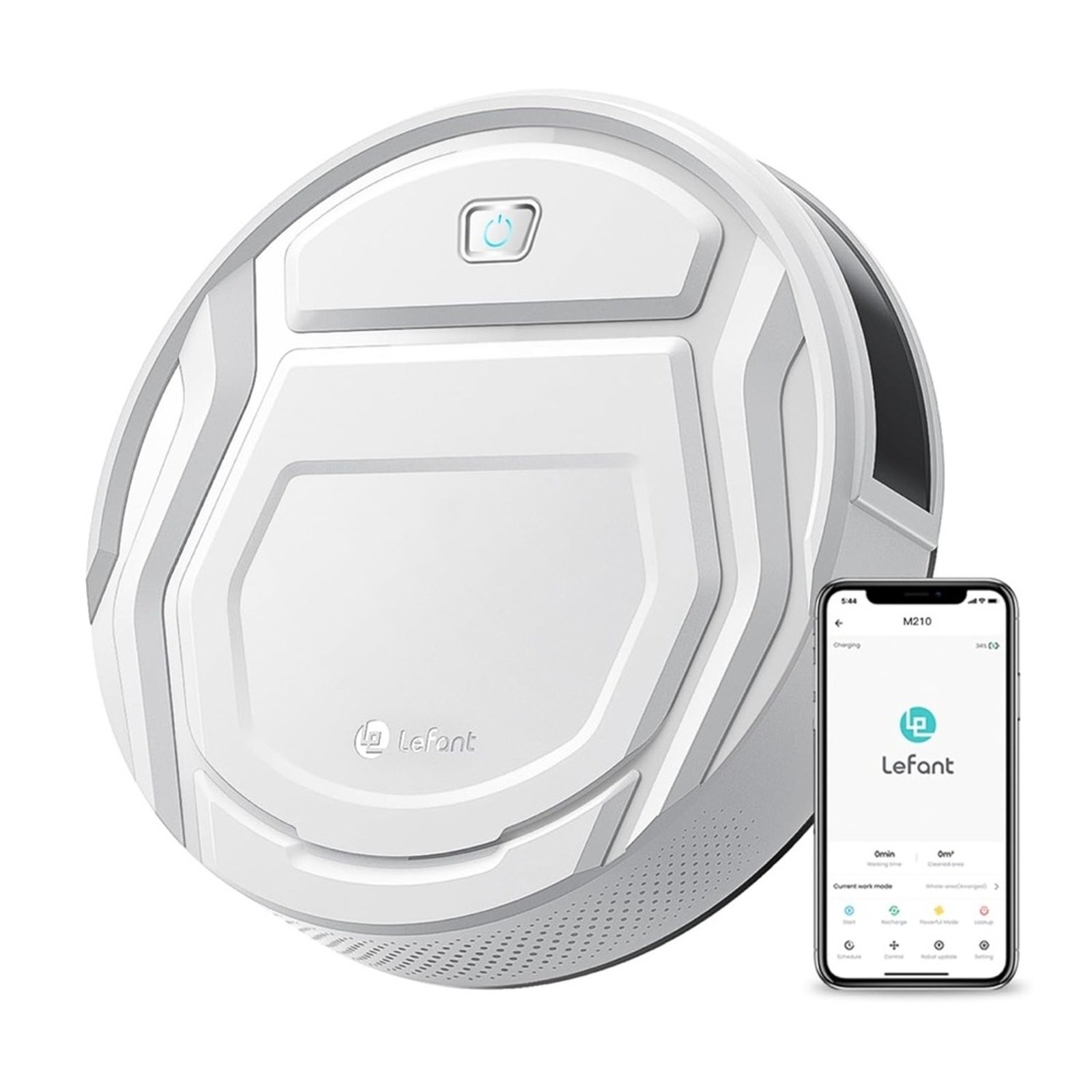 Robot Vacuum Cleaner, Strong Suction, Slim, Low Noise, Auto-Charging, App/Alexa-image