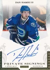 2011/12 Panini HAM Dan Hamhuis Signings Autographed Insert HARD SIGNED