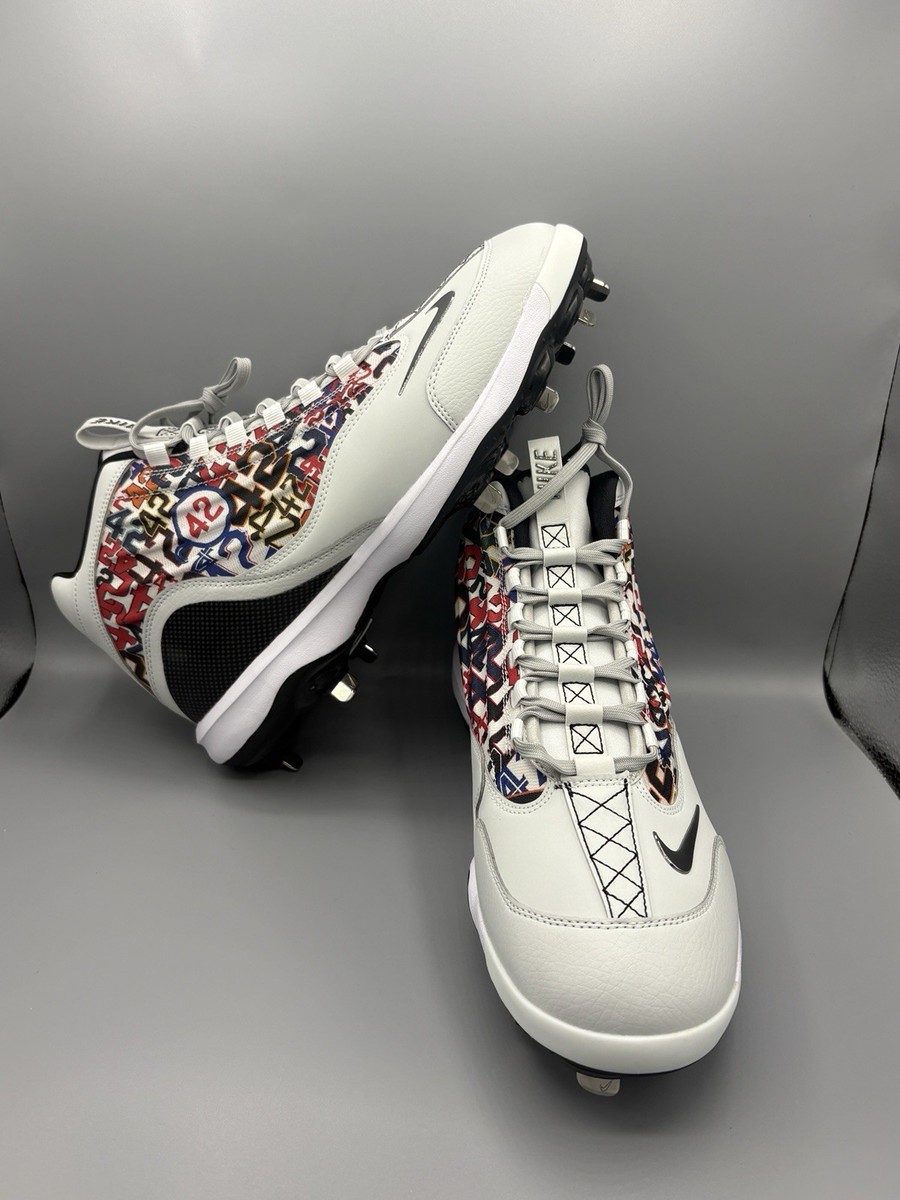 Nike Griffey 2 Jackie Robinson Day PE Metal Baseball Cleats Size 12 Nike Griffey 2 Metal Baseball Cleats Jackie Robinson Day MLB  main image 2