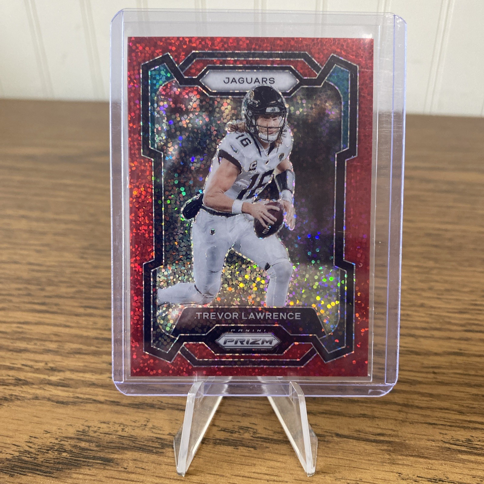 2023 Panini Prizm - Trevor Lawrence #139 Red Sparkle Prizm JACKSONVILLE JAGUARS