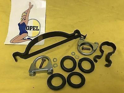 NEW + ORIGINAL Opel Olympia Rekord P1 SET mounting exhaust clamps holder
