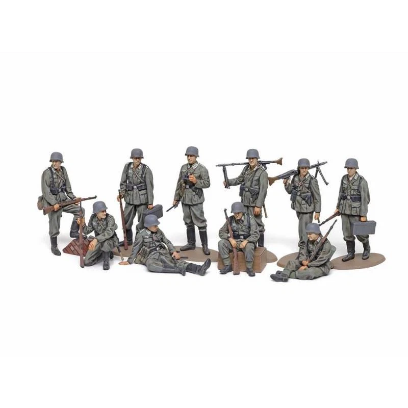 Wwii Wehrmacht Set Di Fanteria Tamiya 1/48 : 10 Figurine Dettagliate M - Immagine 2 di 4