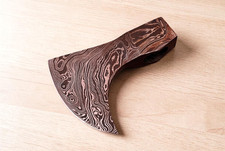 CUSTOM MADE HAND FORGED DAMASCUS STEEL AXE HEAD HATCHET TOMAHAWK 932