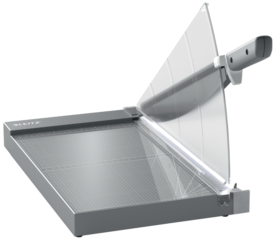 Leitz 9023 Office Pro A4+ Guillotine Paper Cutter With Safety Guard & Edge Glow
