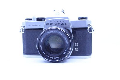 Pentax SPOTMATIC SP + Super Takumar 55mm F1.8 Camera Lens Set Used