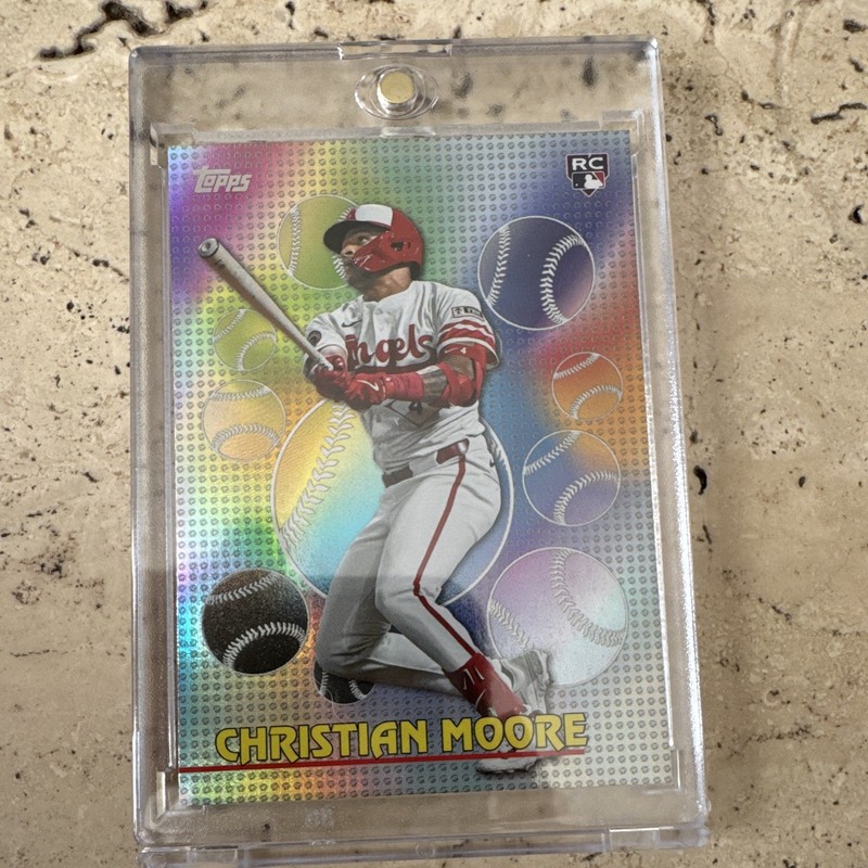 Topps 2026 Titans of the Game TOG-21 Christian Moore Rookie Insert Angels