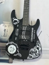 IN STOCK Black Moon electric guitarArtistic graffiti patterns Floyd Rose Tremolo