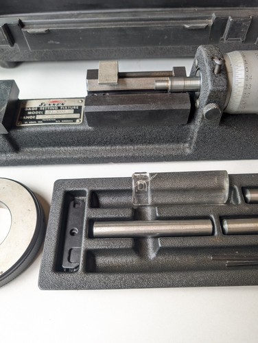 Sunnen CF-1126 Dial Bore Gauge 2-8" Setting Fixture With Case - Picture 3 of 24