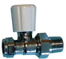15mm Straight Radiator Valve - Optima - FREE Next-Day Delivery