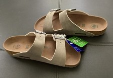 NEW Birkenstock Arizona Taupe Unisex Sandals Vegan Men s 8 EU 41