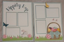 CTMH 2 Easter Scrapbooking Layout 8.5X11 - ScrapAttic