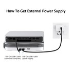 Aluminum Stand Dock SSD Expansion Type C Docking Station for Mini 2024