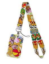 Pluto the Pup Cartoon ID Badge Holder, Clip-On Lanyard  Keychain Set