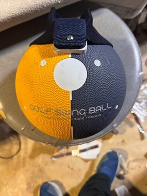 5-Lb. Golf Swing Trainer Ball, Assist Posture Correction Teaching, Blue & Yellow