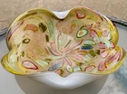 Vintage AVEM Murano Glass Bizantino Series Cased Tutti Frutti Bowl Dino Martens