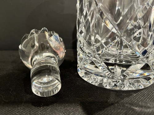 Vtg. Block 24% Lead Crystal Decanter Liquor Bottle NEW, 10” - Picture 4 of 6