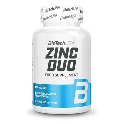 (141,89 EUR/kg) Biotech USA Zinc Duo 60 Tabletten Zink Sport Fitness Training