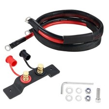 Battery Jump Post Kit, 50 inch 4 AWG Pure Copper Cable Battery Post Extender,