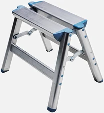 Telesteps Heavy-Duty 12" Aluminum Folding Step Stool, 300lb (100SS)