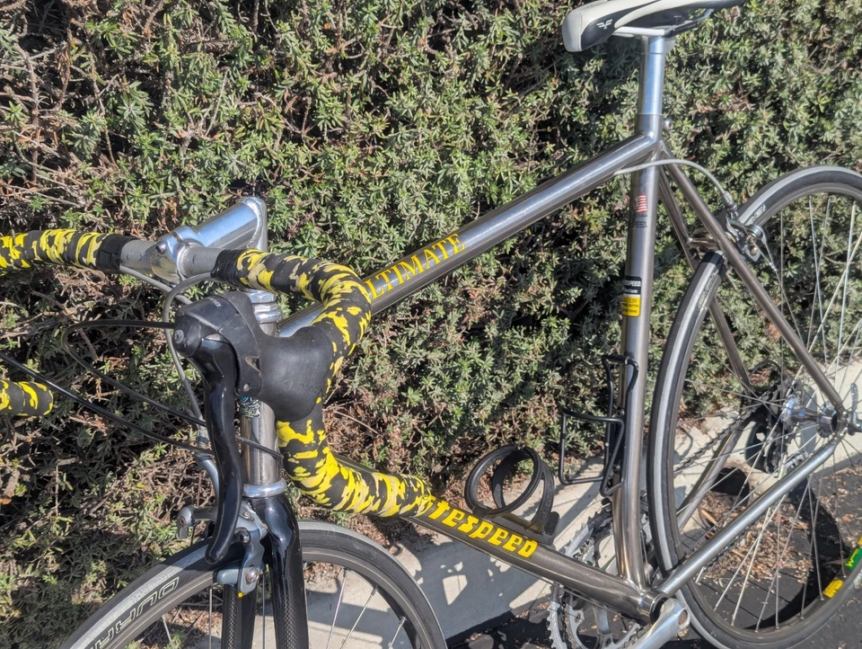 Bicicleta de carretera LIGHTSPEED ULTIMATE 56 cm Shimano Mavic de colección. Foto 4 de 4