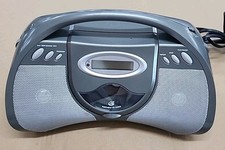 2010 GPX Portable CD Player Boombox with AM/FM Radio - Gray BCD2306DP