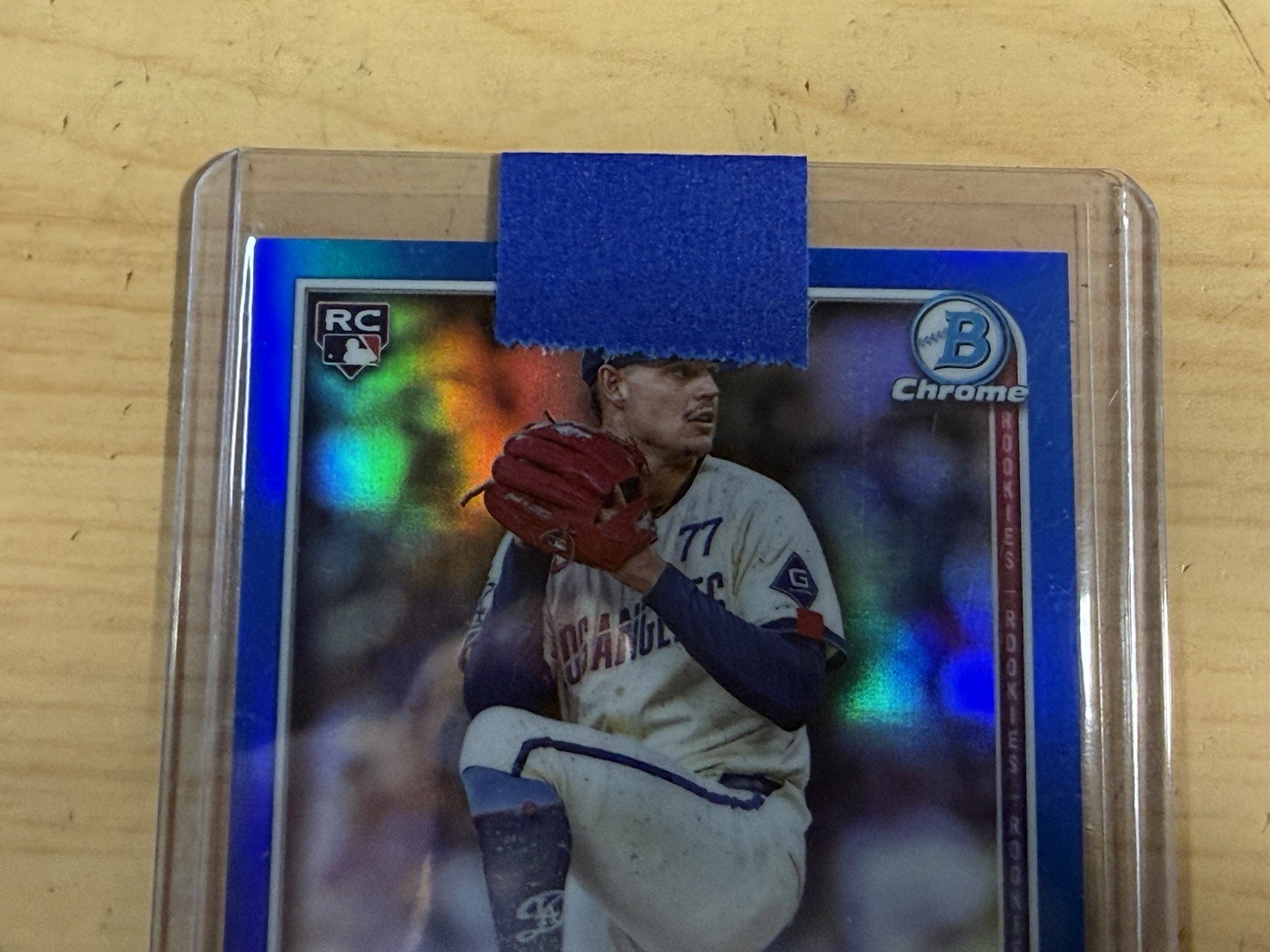 2025 Bowman Chrome Blue Ref Auto RC River Ryan #CRA-RR #074/150 view 5