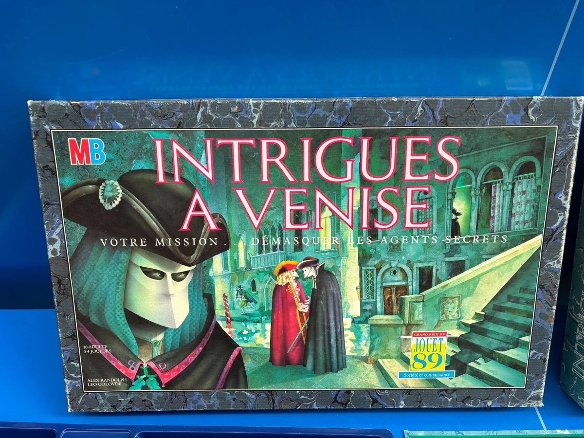 Juego De Mesa Vintage Intrigas En Venecia MB Completo Multicolor Estrategia
