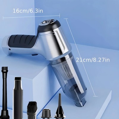 Car Wireless Vacuum Cleaner, Multi-Function Powerful Blowing and Suction, Househ