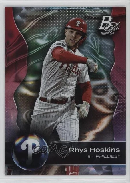 2023 Bowman Platinum Ice Pattern Foil Rhys Hoskins #2
