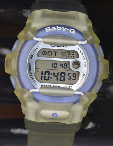 RAR! Casio Baby-G BG-154 (22286) Blau/Klar Digital Damenuhr NEUE BATTERIE! - Bild 6 von 9