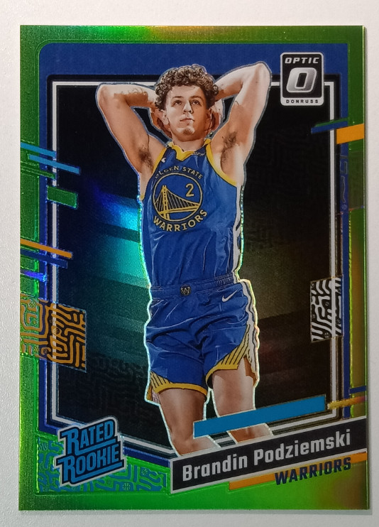 Brandin Podziemski 2023-24 Panini Donruss Optic 033/149 Lime Green RC #203