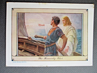 Religious Card Jesus The Heavenly Pilot Home Words Sunday School Card