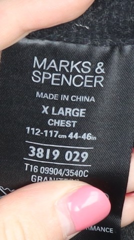 Marks and Spencer Men's Black XL Overcoat - Picture 5 of 12
