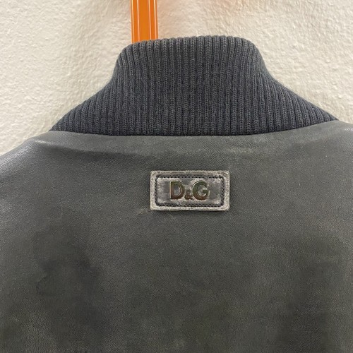 Dolce & Gabbana D&G Men’s Black Leather Jacket - Size 48 - Authentic USED - Picture 16 of 24