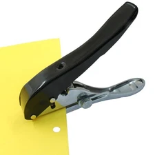 6mm Black Long Single Hole Punch Portable Hand-Held Paper Hole Puncher