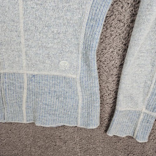Suéter Mountain Hardwear Para Mujer Grande Gris Azul Cremallera Frontal Dos Tonos Exterior - Imagen 3 de 10