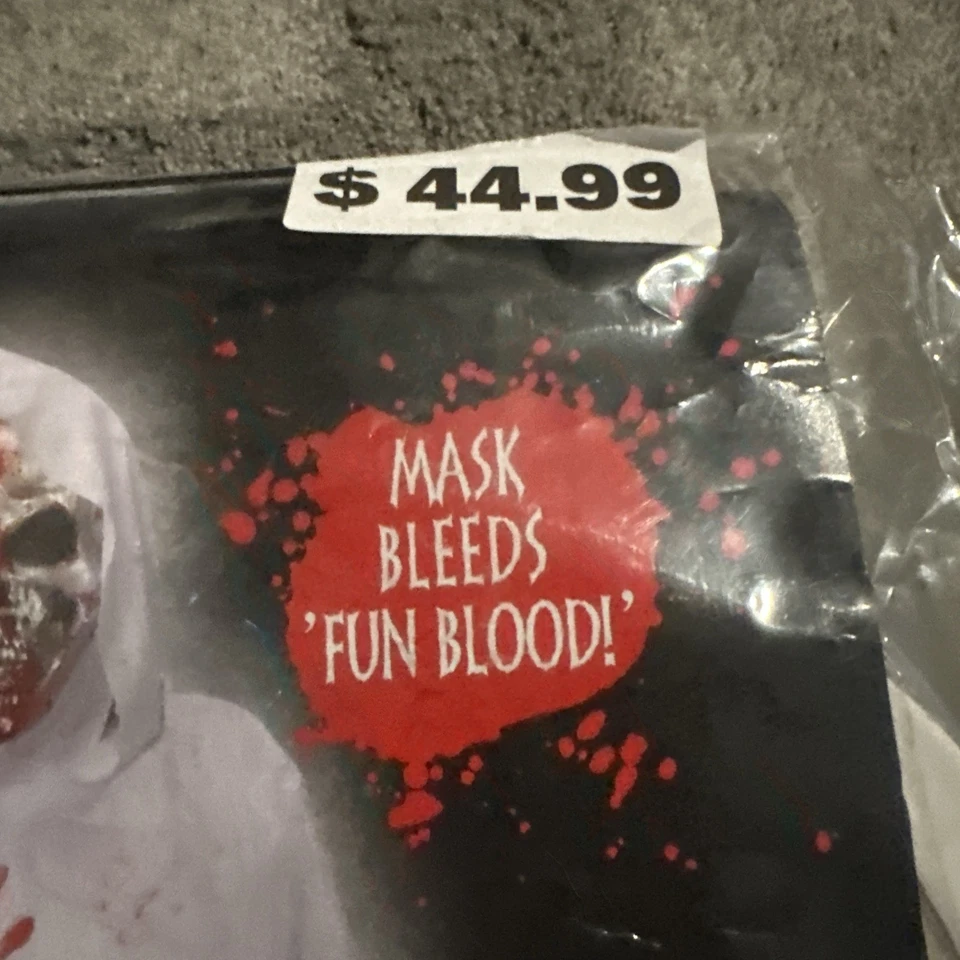 WHT Bomba de Mano Sangrante Máscara Sangrienta Segador Capucha Bata Halloween Disfraz Adulto OSFM Foto 3 de 4