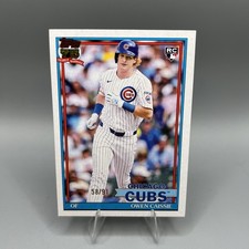 Owen Caissie /91 RC 2026 Topps The Real One SSP Rookie Cubs Parallel #T91-10