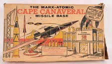 Vintage 1950's Marx Cape Canaveral Playset in EXCELLENT CONDITION w/ BOX