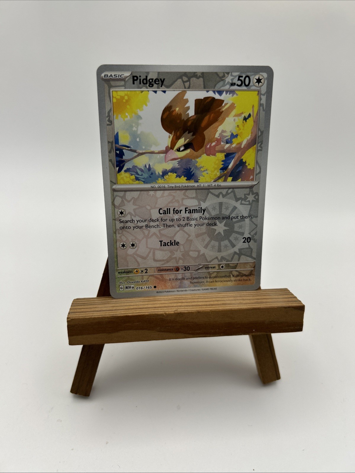 Pidgey #016/165 Reverse Holo - Scarlet & Violet: 151 - Pokémon TCG NM