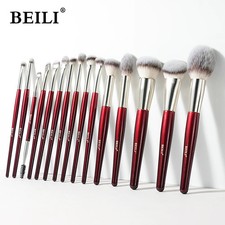 Makeup Brushes 15Pcs Professional Eyeshadow Brush Set Premium Synthetic Ma