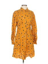 Uniqlo Women Yellow Casual Dress S
