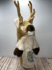 Daphne's Headcover Driver Head Cover Golf Plush Deer Buck Antlers NOS